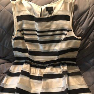 Black and Ivory Cocktail Dress